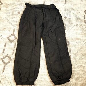 Vintage Men's Black Sportina D'Italia Snow Pants size M